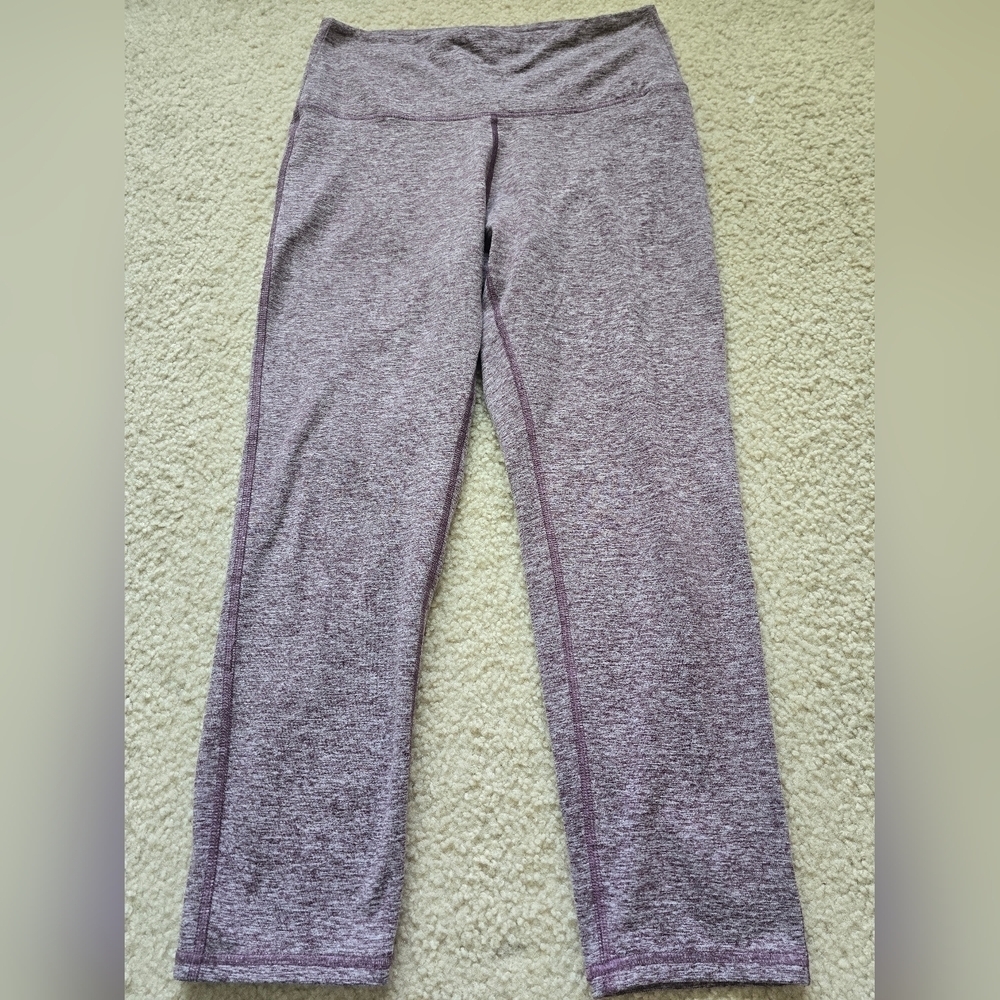 ๐ Zobha Cropped Purple Heathered Athletic Pants